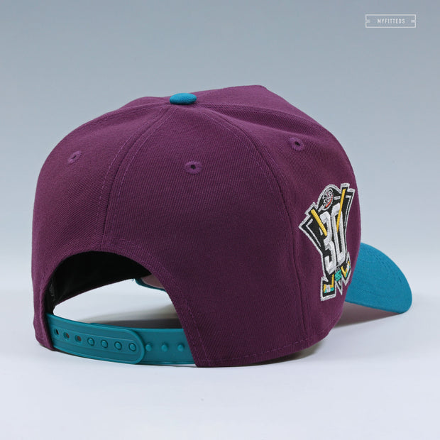 ANAHEIM MIGHTY DUCKS 30TH ANNIVERSARY SHY PINK UV NEW ERA 9FIFTY A-FRAME SNAPBACK