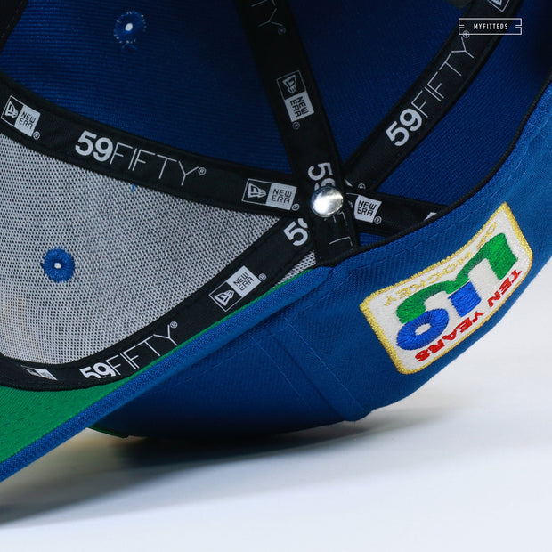 HARTFORD WHALERS TEN YEARS OF WHALERS HOCKEY SEASHORE SLATE NEW ERA FITTED CAP