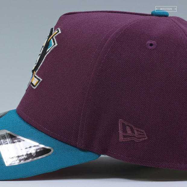 ANAHEIM MIGHTY DUCKS 30TH ANNIVERSARY SHY PINK UV NEW ERA 9FIFTY A-FRAME SNAPBACK