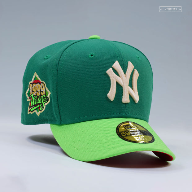 NEW YORK YANKEES 1999 WORLD SERIES WELCOME TO NEW YORK ROCKEFELLER CENTER NEW ERA FITTED CAP
