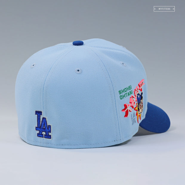 I LOVE SHOHEI OHTANI LOS ANGELES DODGERS ASTRO BOY INSPIRED NEW ERA FITTED CAP