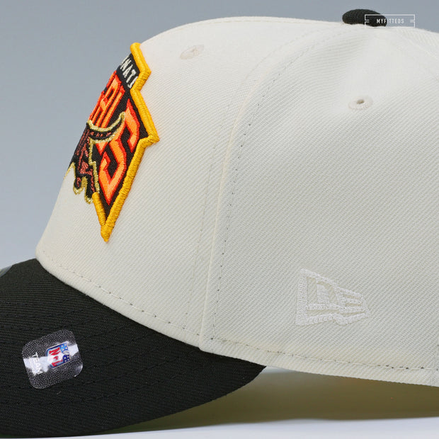 CINCINNATI BENGALS LIGATURE OFF WHITE READY TO ROAR NEW ERA FITTED CAP
