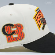 CINCINNATI BENGALS LIGATURE OFF WHITE READY TO ROAR NEW ERA FITTED CAP