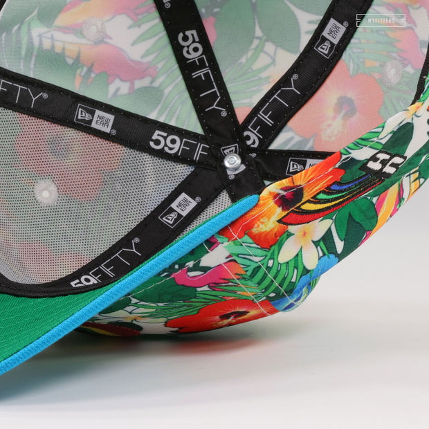 UNIVERSITY OF HAWAI'I RAINBOW WARRIORS FLORAL PARADISE RETRO NEW ERA FITTED CAP