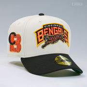CINCINNATI BENGALS LIGATURE OFF WHITE READY TO ROAR NEW ERA FITTED CAP