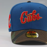 CHICAGO CUBS SWEET HOME CHICAGO SEASHORE SLATE WOODLAND CAMO NEW ERA FITTED CAP