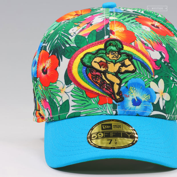 UNIVERSITY OF HAWAI'I RAINBOW WARRIORS FLORAL PARADISE RETRO NEW ERA FITTED CAP