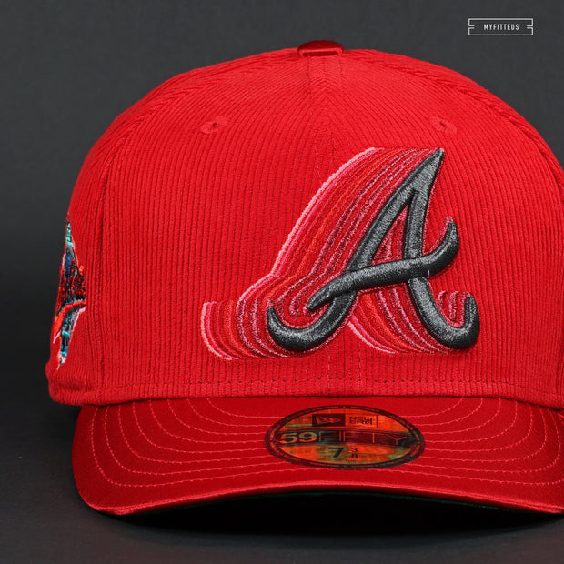 ATLANTA BRAVES CASCADING 1995 WORLD SERIES AKIRA INSPIRED NEW ERA FITTED CAP