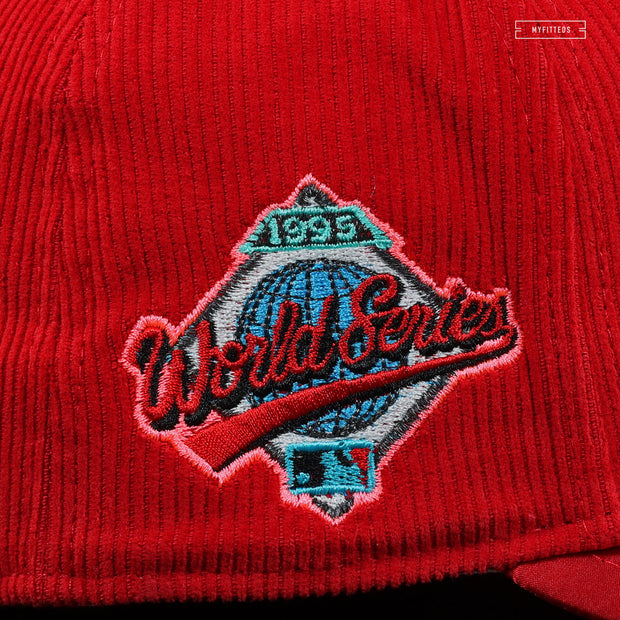 ATLANTA BRAVES CASCADING 1995 WORLD SERIES AKIRA INSPIRED NEW ERA FITTED CAP