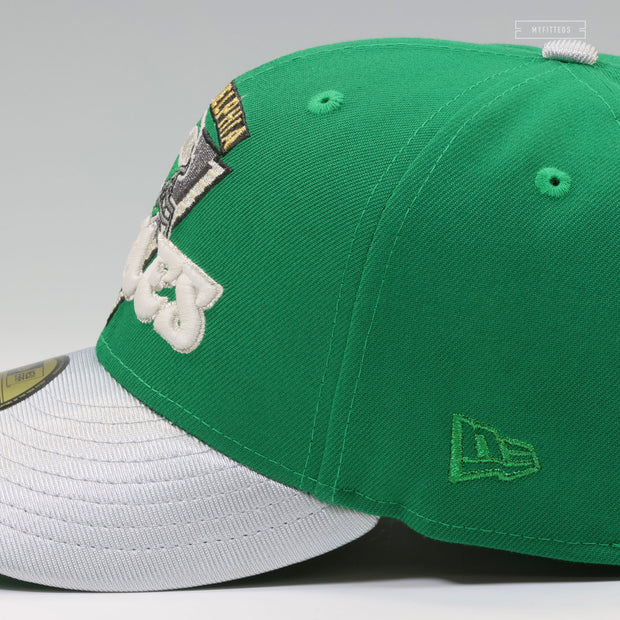 PHILADELPHIA EAGLES SUPER BOWL LIX CHAMPIONS BOTANY GREEN RETRO NEW ERA FITTED CAP