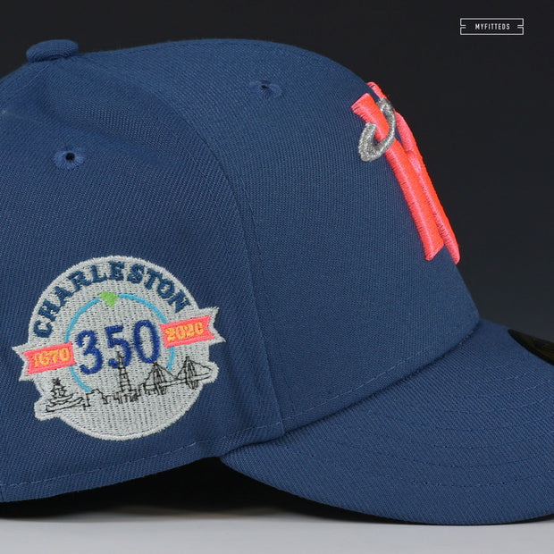 CHARLESTON RIVERDOGS CHARLESTON 350TH HOLY CITY AM180 ULTRAMARINE NEW ERA HAT
