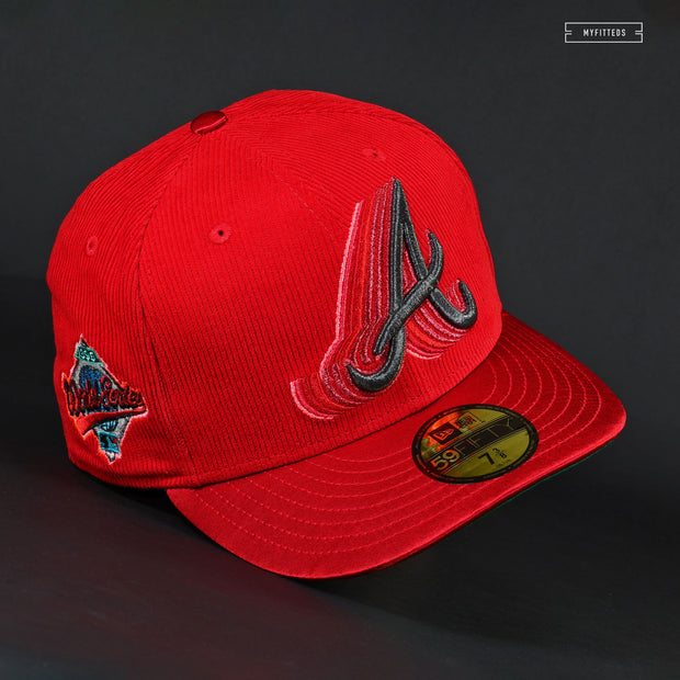 ATLANTA BRAVES CASCADING 1995 WORLD SERIES AKIRA INSPIRED NEW ERA FITTED CAP