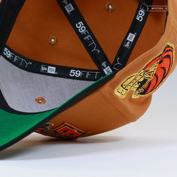 CINCINNATI BENGALS WORDMARK CIGARS AND TROPHIES NEW ERA FITTED CAP