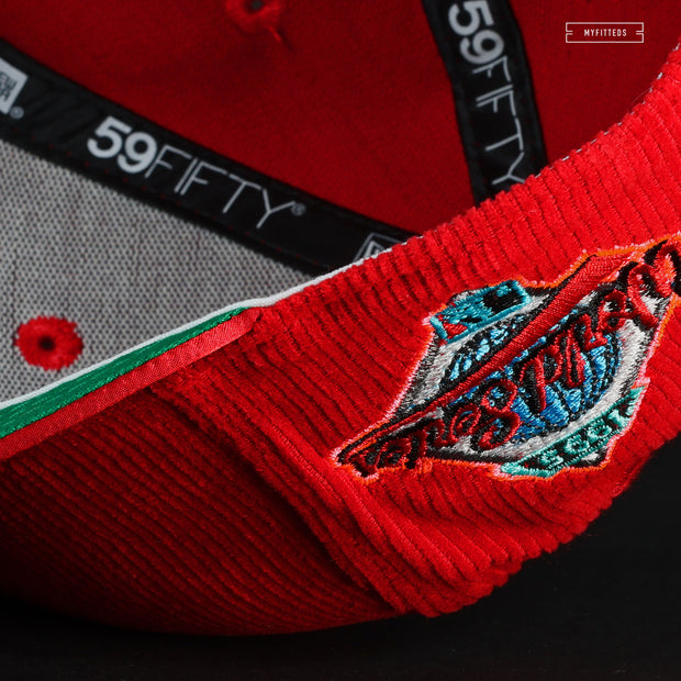 ATLANTA BRAVES CASCADING 1995 WORLD SERIES AKIRA INSPIRED NEW ERA FITTED CAP