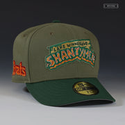 LAKE WINNEBAGO SHANTYMEN BRATS ARMY OLIVE MOUNTAIN GREEN NEW ERA FITTED CAP
