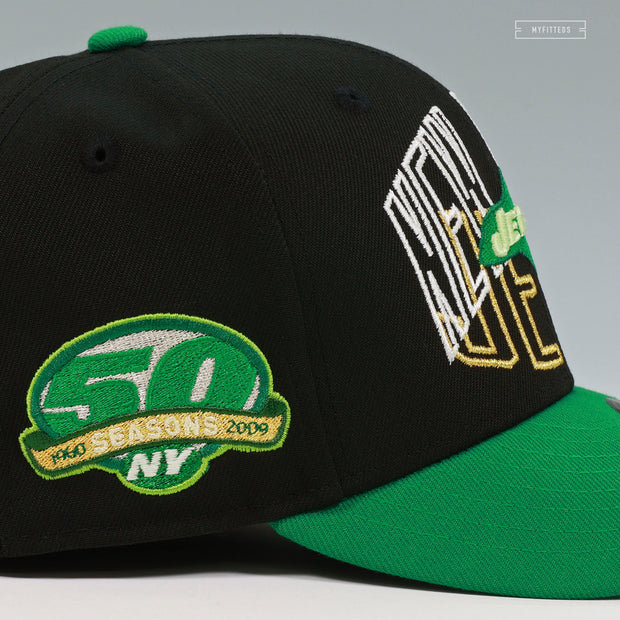 NEW YORK JETS TAKE FLIGHT 50TH ANNIVERSARY ROUND ABOUT NEW ERA FITTED CAP