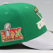 PHILADELPHIA EAGLES SUPER BOWL LIX CHAMPIONS BOTANY GREEN RETRO NEW ERA FITTED CAP