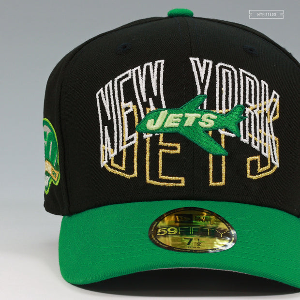 NEW YORK JETS TAKE FLIGHT 50TH ANNIVERSARY ROUND ABOUT NEW ERA FITTED CAP