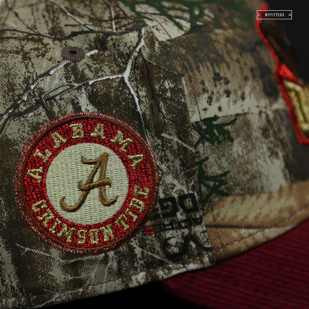 ALABAMA CRIMSON TIDE REALTREE® EDGE RUSSET SUNSET CORDUROY NEW ERA FITTED CAP