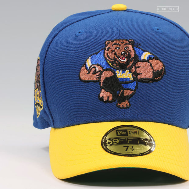 UNIVERSITY OF CALIFORNIA LOS ANGELES UCLA BRUINS JOE BRUIN RUSHING NEW ERA FITTED CAP