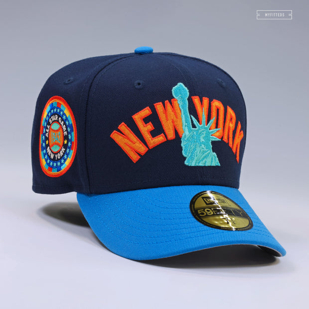 NEW YORK YANKEES 1942 MLB ALL-STAR GAME LIBERTY WELCOME TO NEW YORK NEW ERA FITTED CAP