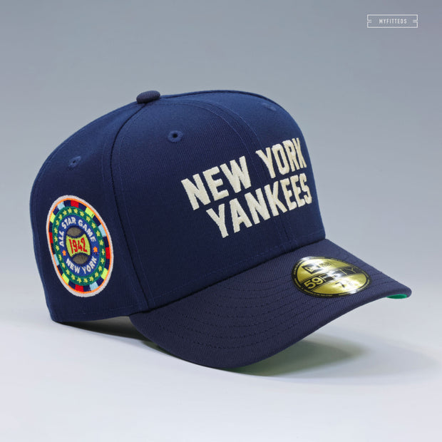 NEW YORK YANKEES 1942 MLB ALL-STAR GAME WELCOME TO NY TIMES SQUARE NEW ERA FITTED CAP