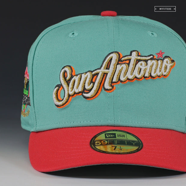 SAN ANTONIO MISSIONS THE WOLFF 75TH TEXAS LEAGUE ASG 1996 SPURS NEW ERA FITTED CAP