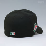 CHICAGO CUBS WRIGLEY FIELD CENTENNIAL CLASSIC BLACK AND WHITE NEW ERA FITTED CAP