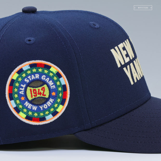 NEW YORK YANKEES 1942 MLB ALL-STAR GAME WELCOME TO NY TIMES SQUARE NEW ERA FITTED CAP