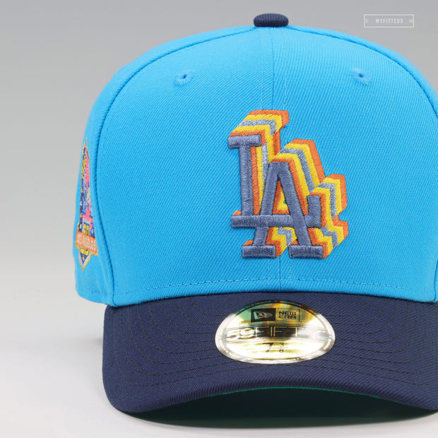 LOS ANGELES DODGERS 1958-2018 60TH ANNIVERSARY CASCADING LA SUNSET NEW ERA FITTED CAP