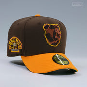 BOSTON BRUINS 1924-2024 CENTENNIAL MAHOGANY YUKON GOLD NEW ERA FITTED CAP