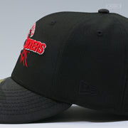 VANCOUVER EIGHTY SIXERS RETRO MLS JET BLACK RADIANT RED NEW ERA FITTED CAP
