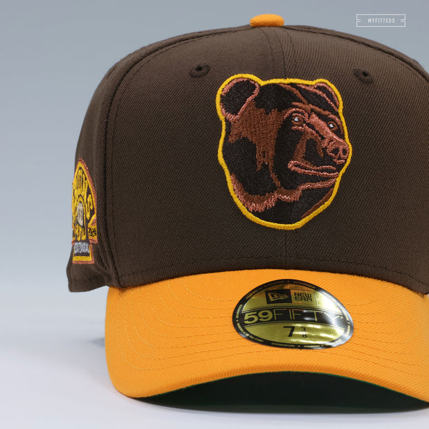 BOSTON BRUINS 1924-2024 CENTENNIAL MAHOGANY YUKON GOLD NEW ERA FITTED CAP