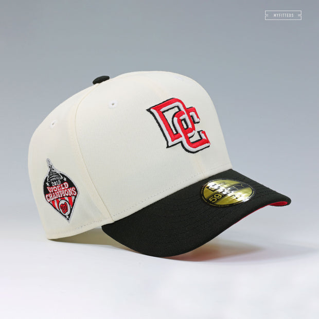 WASHINGTON NATIONALS 2019 WORLD SERIES CHAMPIONS OFF WHITE IBEDADOC NEW ERA FITTED CAP