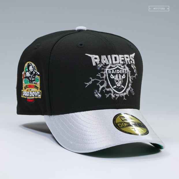 LOS ANGELES RAIDERS 1983 NFL PRO-BOWL RIDE THE LIGHTNING INSPIRED NEW ERA FITTED CAP
