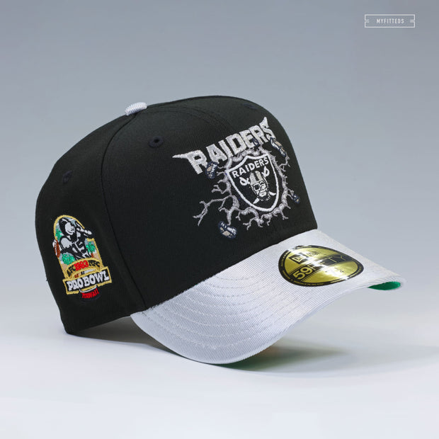 LOS ANGELES RAIDERS 1983 NFL PRO-BOWL RIDE THE LIGHTNING INSPIRED NEW ERA FITTED CAP