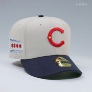 CHICAGO CUBS SWEET HOME CHICAGO SANDSTONE MIDNIGHT NAVY NEW ERA FITTED CAP