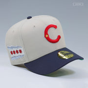 CHICAGO CUBS SWEET HOME CHICAGO SANDSTONE MIDNIGHT NAVY NEW ERA FITTED CAP