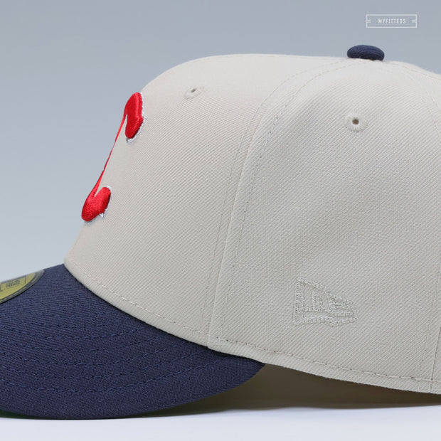 CHICAGO CUBS SWEET HOME CHICAGO SANDSTONE MIDNIGHT NAVY NEW ERA FITTED CAP