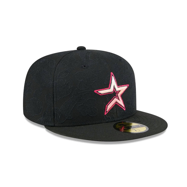 HOUSTON ASTROS KOI FISH ALL OVER EMBROIDERED GRADIENT NEW ERA FITTED CAP