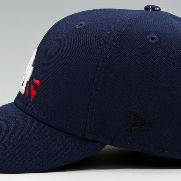 LOS ANGELES DODGERS THUNDEROUS RAUCOUS 1981 WORLD SERIES NIGHTSHADE NEW ERA FITTED CAP