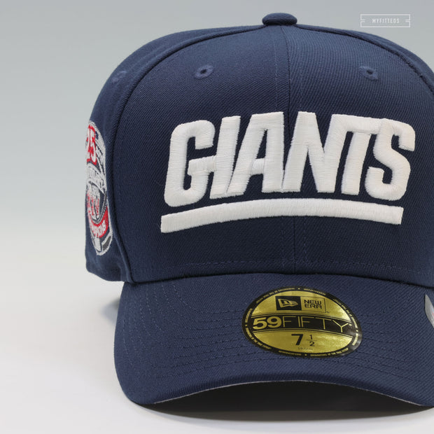 NEW YORK GIANTS SUPER BOWL XXV 25TH ANNIVERSARY GITD NIGHTSHADE NEW ERA FITTED CAP