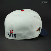 NEW ENGLAND PATRIOTS SUPER BOWL XXXVI OFF WHITE GO PATS NEW ERA FITTED CAP