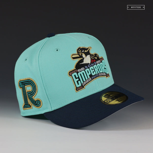 ROME EMPERORS FOREVER REIGN SEAGLASS NIGHTSHADE NEW ERA FITTED CAP