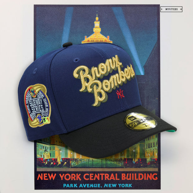 NEW YORK YANKEES 2000 WORLD SERIES WELCOME TO NY NEW YORK CENTRAL BUILDING NEW ERA FITTED CAP