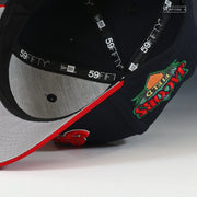 CLEVELAND INDIANS JACOBS FIELD TEAM COLOR 2 TONE NEW ERA FITTED CAP