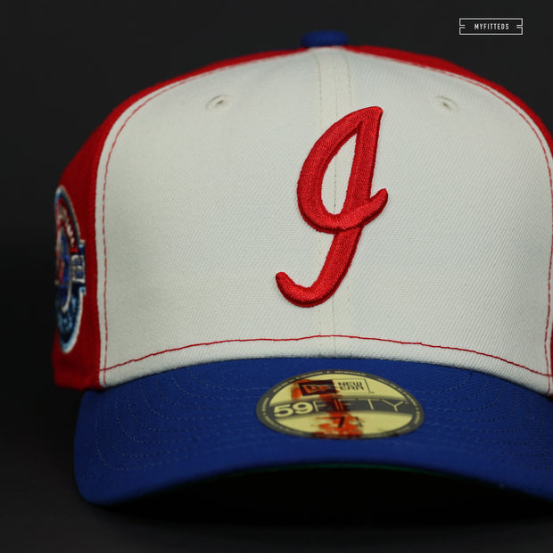 INDINANPOLIS INDIANS X MONTREAL EXPOS RANDY JOHNSON NEW ERA FITTED CAP