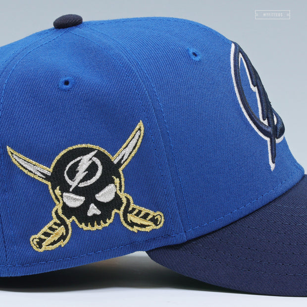 TAMPA BAY LIGHTNING NHL WHAT'S OLD IS NEW SEASHORE SLATE NEW ERA FITTED CAP