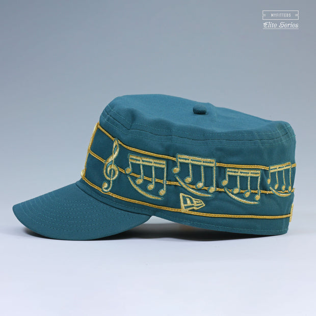 NEW ORLEANS ZEPHYR ELITE SERIES THE LEGEND OF ZELDA MUSIC NOTES INSPIRED NEW ERA PILLBOX HAT