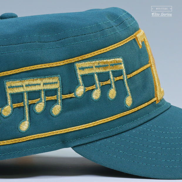 NEW ORLEANS ZEPHYR ELITE SERIES THE LEGEND OF ZELDA MUSIC NOTES INSPIRED NEW ERA PILLBOX HAT